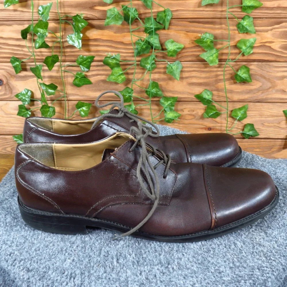 Dockers Yim Men Casual Oxford Shoe Size 11 Business Professional Brown Leather‎